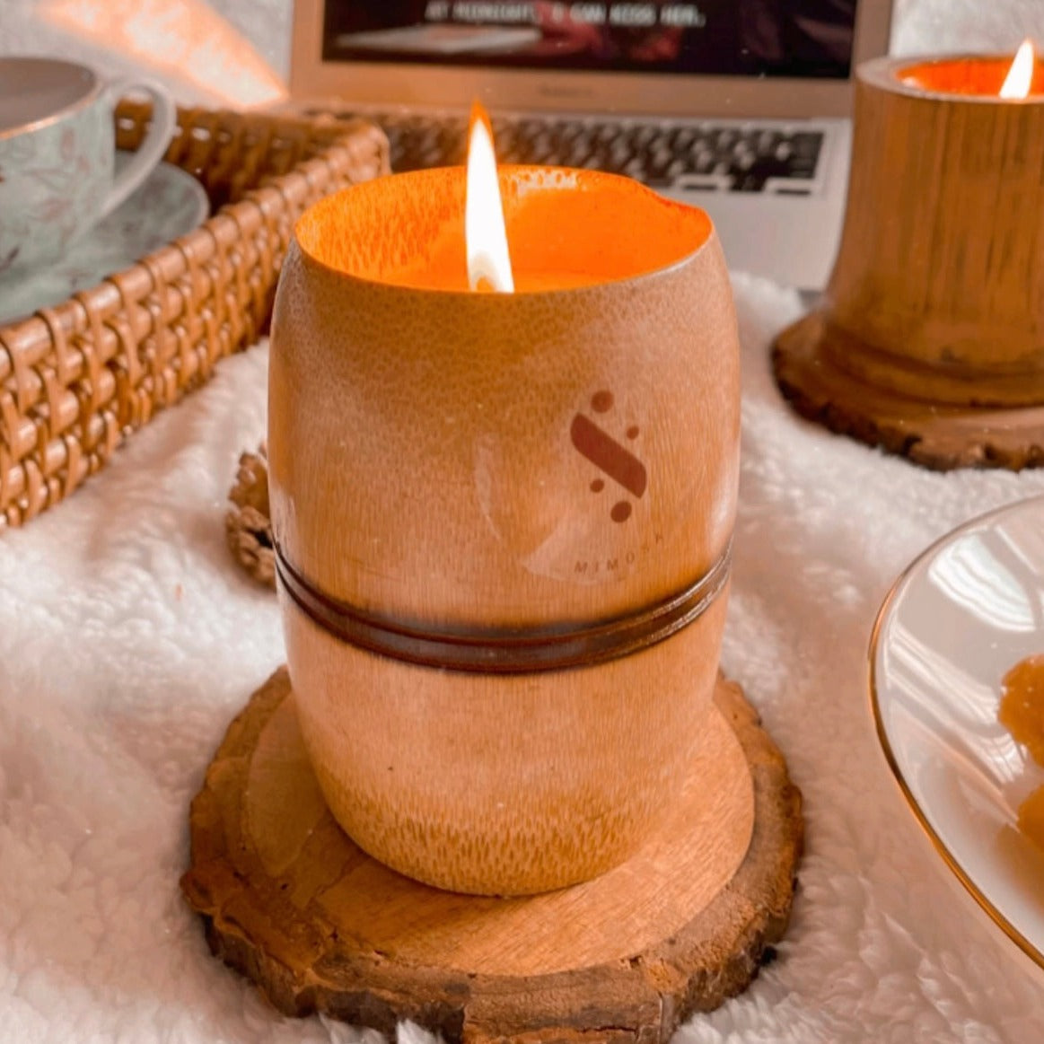 BAMBOO BURNT CANDLE